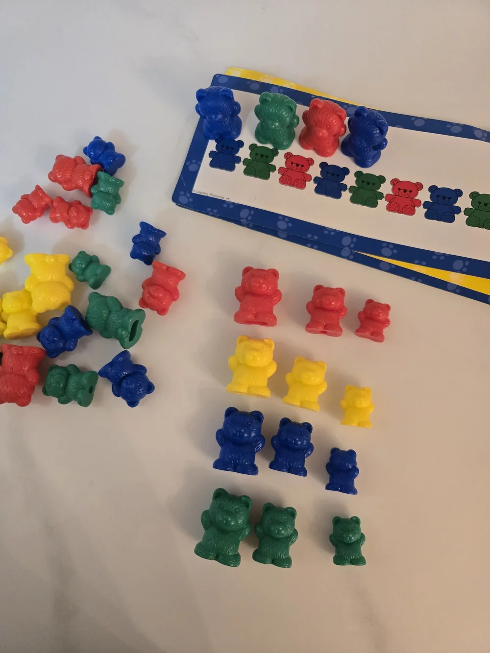 Colorful Counting Bears Set - Red, Blue, Green, Yellow
